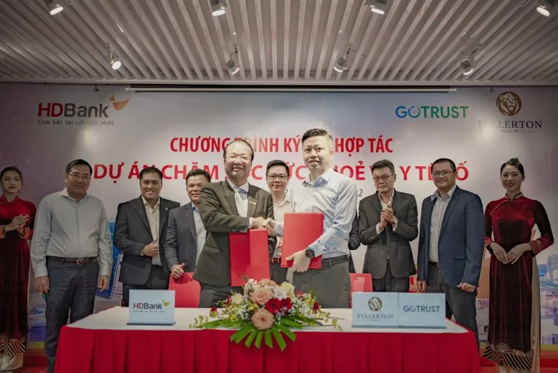 HDBank và GoTRUST ký kết hợp tác dự án chăm sóc sức khỏe và y tế số